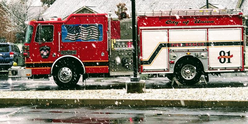 Engine 81 in the Snow